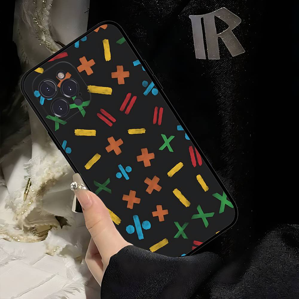 E-Ed Sheeran Phone Case For Iphone 17 16 15 14 13 12 11 Pro Max Plus Black Shell Cover Case