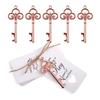8cm Large 50Pcs/Set Skeleton Key Bottle Opener With Tag Card Twine Suitable For Wedding Gift, Baby Shower Party Gifts