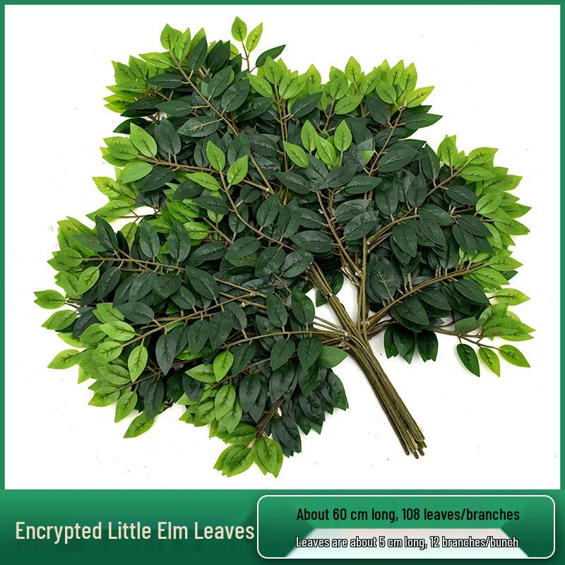 Artificial Red Maple, Ginkgo, Birch, Banyan, Elm Leaves for Landscaping