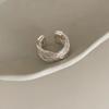Sterling Silver Niche Design Open Ring: Korean Style, Stackable, Colorfast, Light Luxury