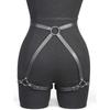 plus size goth Women PU Leather Sexy Lingerie Fetish Leg Harness Thigh Garter Belt Gothic Exotic Clothing Accessories