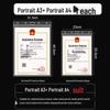 Wall-Mounted Transparent Protective Cover for Original and Duplicate Business and Food Hygiene Licenses