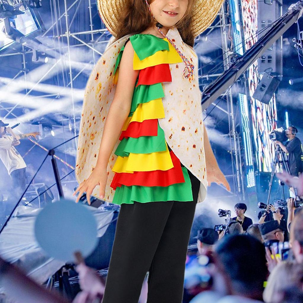Burritos Costume Cosplay Gift Fun Food Outfit for Theme Party Carnival Festival