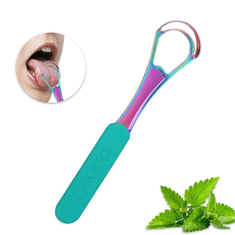 1 buc Curățător de limbă cu un singur strat/dublu strat Oțel inoxidabil Respirație proaspătă