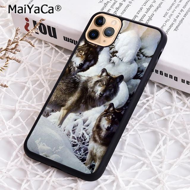 Snow Wolf howlf Animal Phone Case For iPhone 17 Air 16 pro max 15 14 plus 12 13 Shell Cover coque