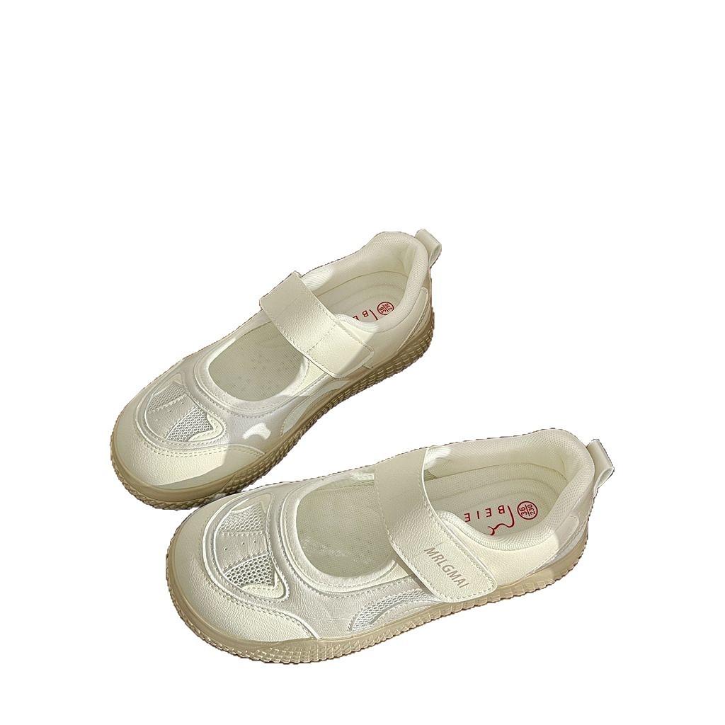 Ballet Shallow Mouth Mary Jane Women's Shoes 2025 New Niche Original Velcro Ugly Cute Board Shoes Student Versatile Single Shoes