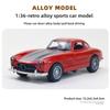 Alloy Car Model Beetle Benz Porsche Vintage Car Desktop Decor Open Door Force Carrying Car Accessories Interior Decoration