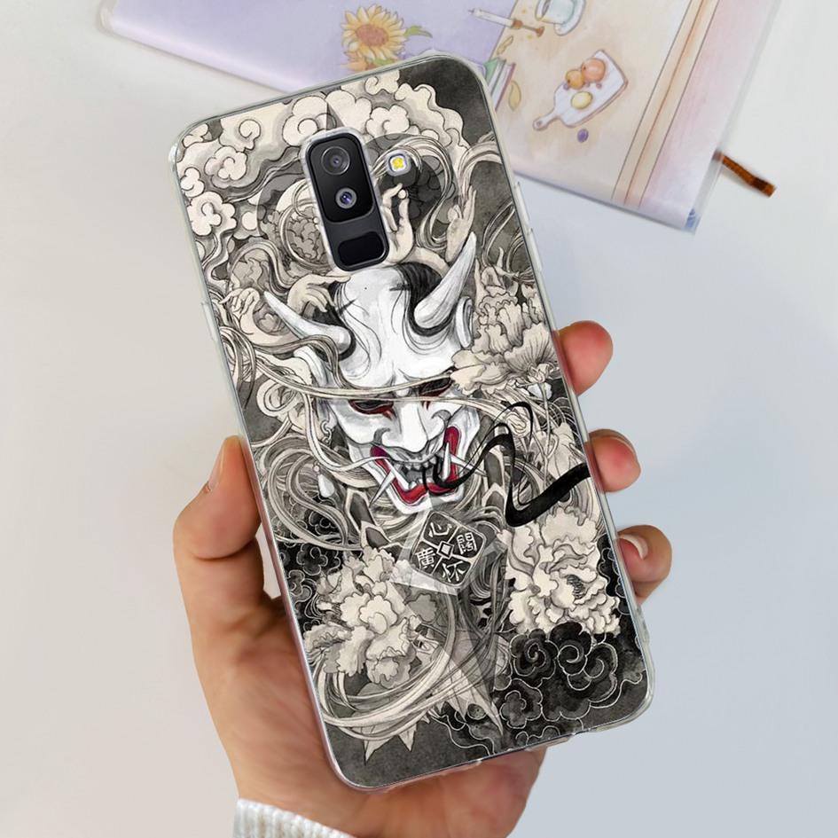 For Samsung A6 Plus 2018 Case SM-A605F New Fashion Butterfly Marble Soft Silicone Funda For Samsung Galaxy A6 A6+ SM-A600F Cover