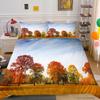 3D Maple Leaf Bedding Set Red Leaf Quilt Cover Pillow Case 2 or 3 Pieces Microfiber Fabric AU Extra Large Home Decoration