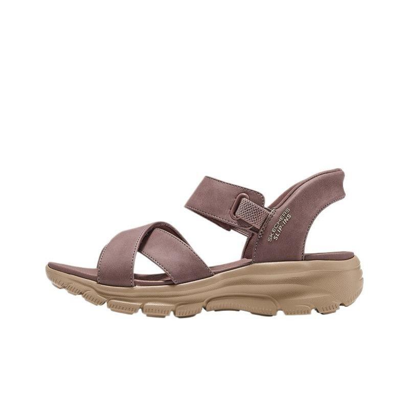 Skechers Easy Going - Somewhere Sunny Women Round Toe Comfort Beach Sandals 163534-DKRS 37