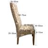 High Back Printed Elastic Large Diagonal Chair Cover Hotel Home Restaurant Chair Cover