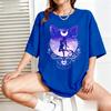 2026 Summer New Arrival Hot Sale Unisex Kids Adults Sailor Moon T-shirt Luna Cat Print Casual Short
