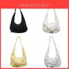 Urban Minimalist Butterfly Knot Shoulder Bag With Zipper Closure For Daily Use