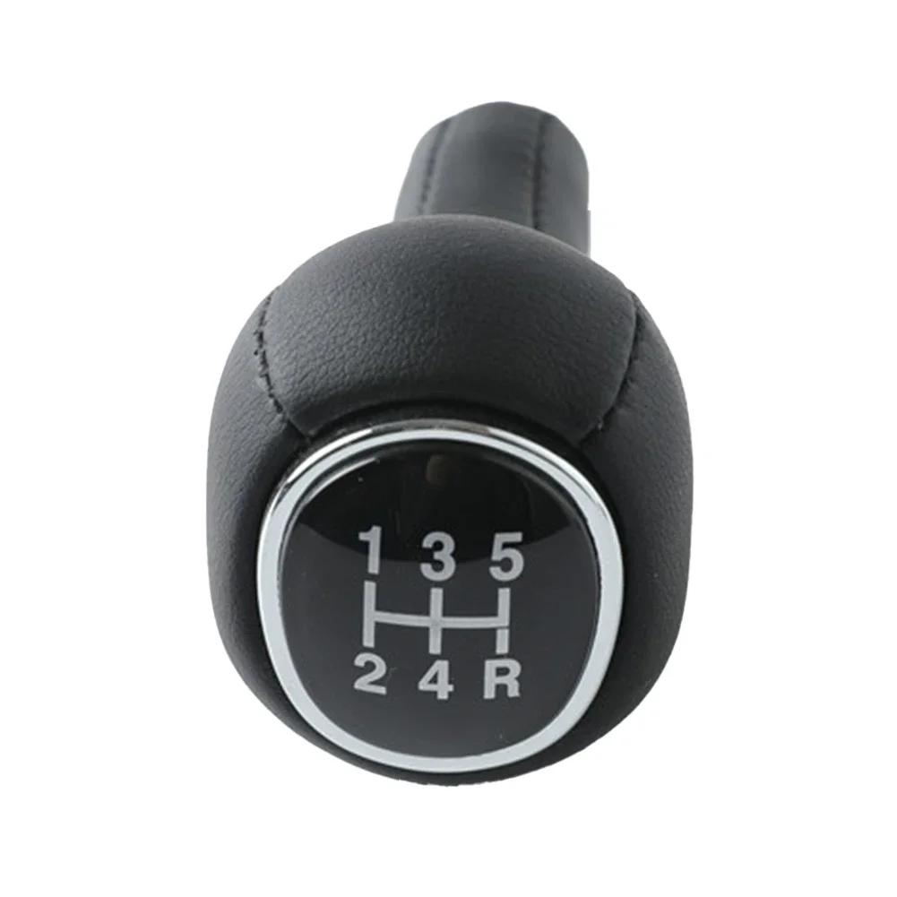 5-Speed Gear Knob Gear Shift Head For FORD FOCUS 1 I MK1 1998-2004 Leather Gear Shift Knob Parts Car Interior Accessories