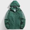 Men's Versatile Hooded Nylon Windbreaker: Lightweight Outdoor Casual Jacket
