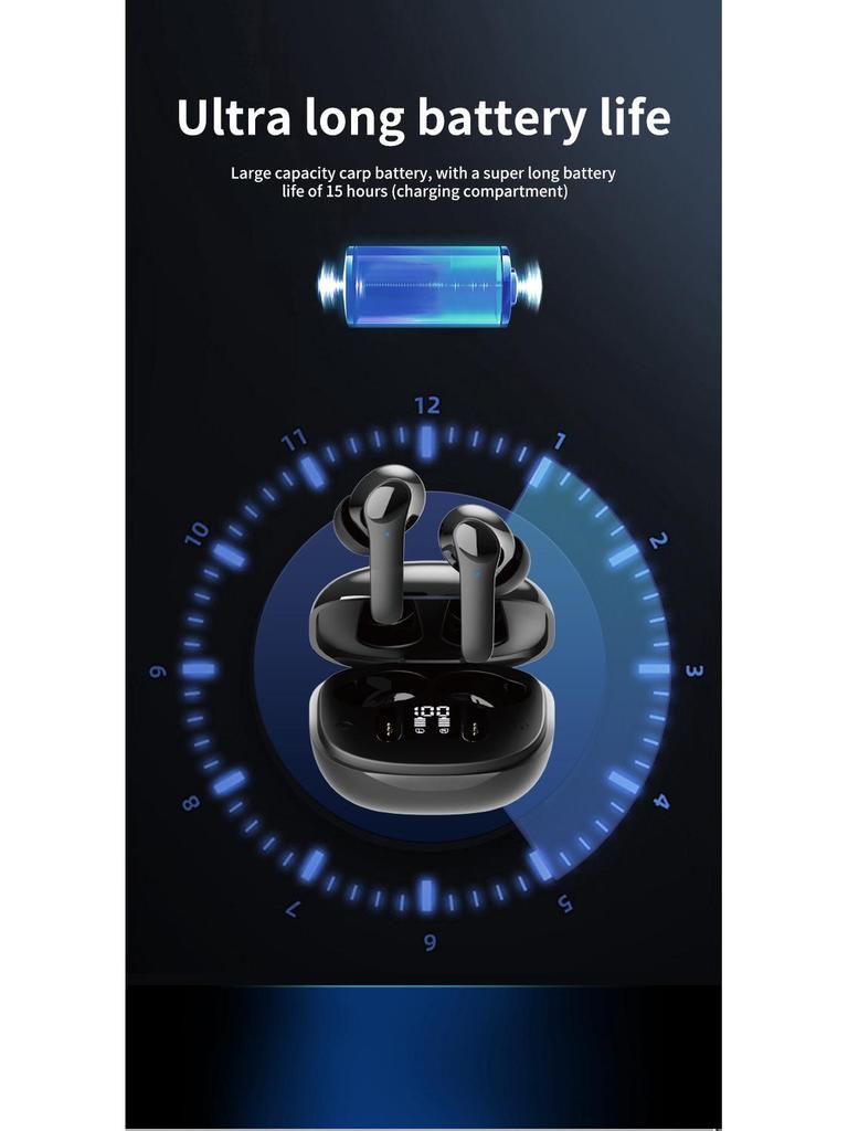 B11 Multilingual Bluetooth Translation Earphones: Portable, Wireless In-Ear with Touch Control
