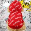 Autumn and winter dog fleece sweater trendy brand two feet sports wind pet dog dog cat clothes outdoor products