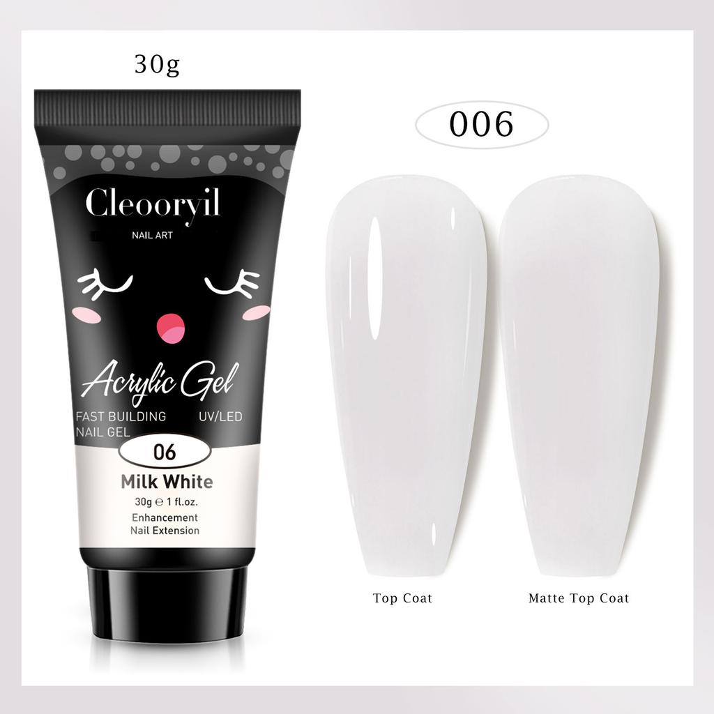 Colla per Estensione Nail Art UV Solida Senza Vassoio di Carta Estensione Rapida Modello di Cristallo Colla per Fototerapia Unghie Colla di Cristallo 15ml