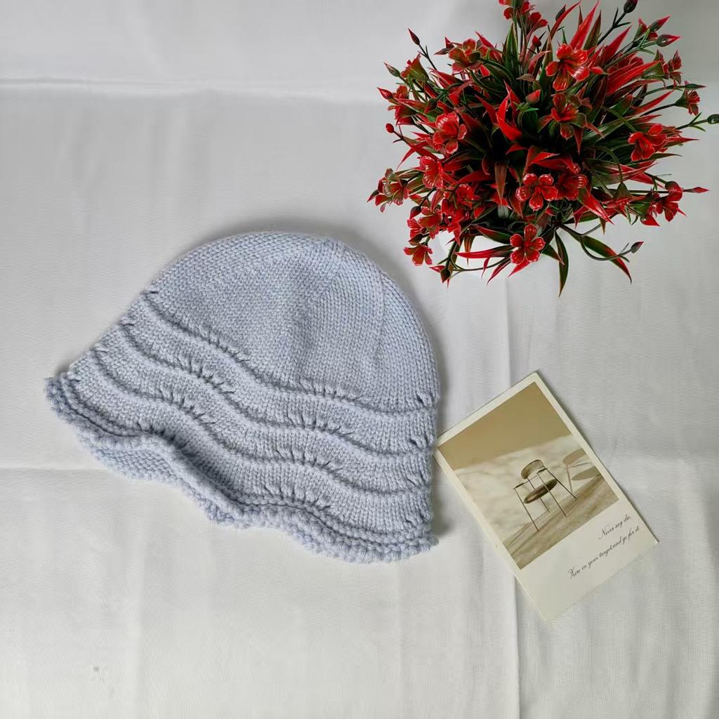 New Knitted Wool Hats In Early Autumn, Children's Small Faces, Sunscreen Visors, Basin Hats, Cold Hats, Women's Fashion