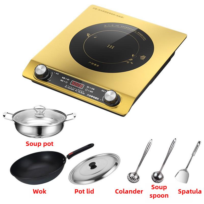3500W/5000W Stir Fry Electric Stove Household Kitchen Cooking Appliances Commercial Hot Pot High Power Flat Induction Cooker