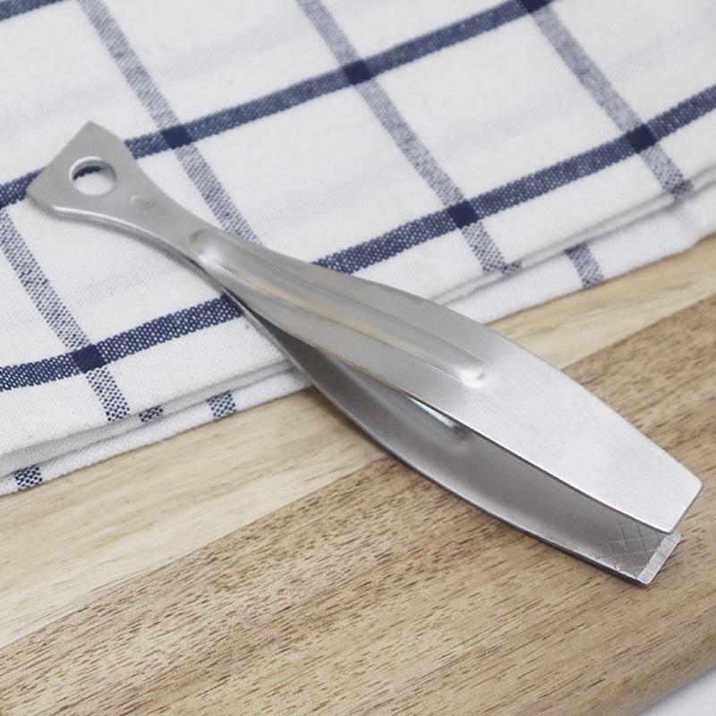 Fish Bone Tweezers Stainless Steel Pincer Clip Puller Remover Tongs Fish Bone Plucking Clamp Kitchen Gadgets Seafood Tools