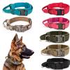 Pet Dog Collar Leash Sets Nylon Material Durable Dog Collar Reflective Leash Tactical Training Dog Collar Large Dog Leash Sets