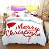 3D sada povlečení pro šťastný nový rok Vánoční povlak na přikrývku 2/3 kusy DE200 * 220 vánoční dekorace s atmosférou Luxusní bytový textil Vánoční dárek