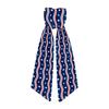 Patriotic Decorative Wreath Ribbon Bow with Star and Stripe Pattern for Indoor Outdoor Holiday Event 140x11cm