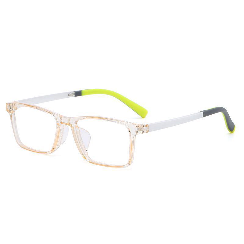 Children's Anti-Blue Light Square Glasses for Myopia, Ages 8-12, Trendy Korean Design for Boys and Girls