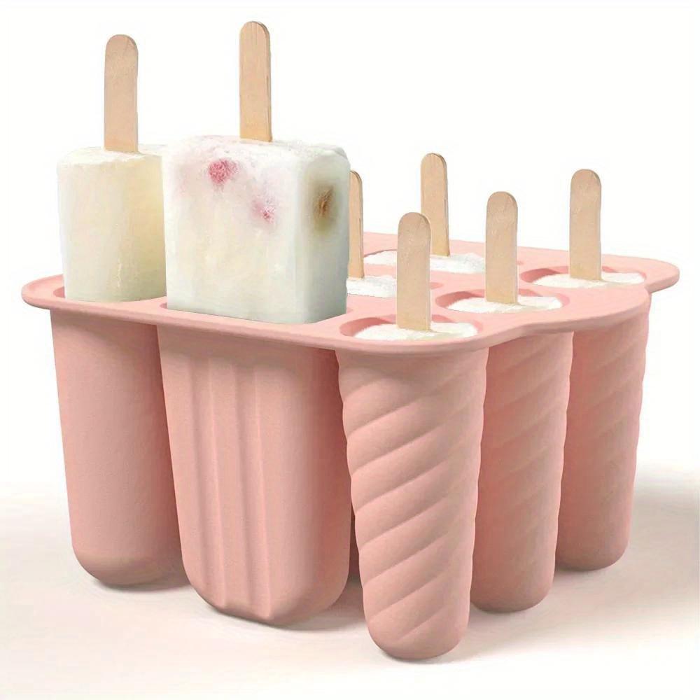 Popsicles Molds 9pcs Silicone Popsicle Molds Easy Release BPA Free Popsicle Maker Molds Ice Pop Molds Homemade Popsicle
