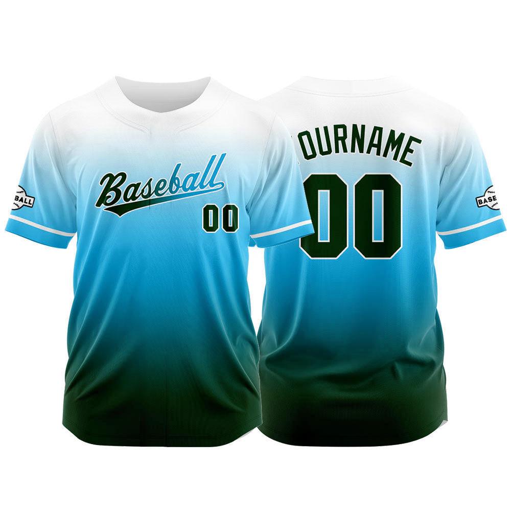 Multi colored baseball jersey, fully sublimated team, breathable adult and children's outdoor jersey, Bazhu jersey
