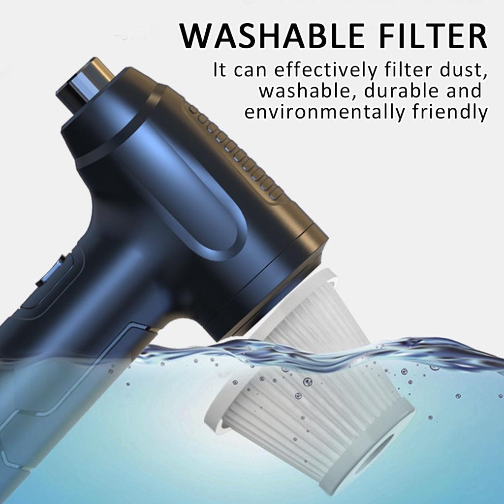 60W 11.1V 50000RPM 6000mah Cordless Air Duster Compressed Air Blower For Computer Keyboard Laptop Camera Rechargeable Cleaning Tool 3 In1