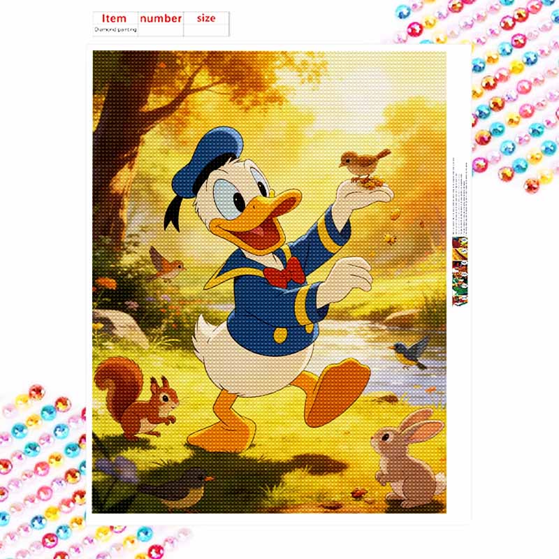 Disney Donald Duck Forest Friends Diamond Paint Painting Art Kit Handmade DIY5D Home Decor Gift