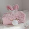 Tissue Box Muppet Tissue Cover Holder Practical Decorative Convenient Easy to Use Rubber Strap Cute Rabbit Ears Tail Fluffy Warm