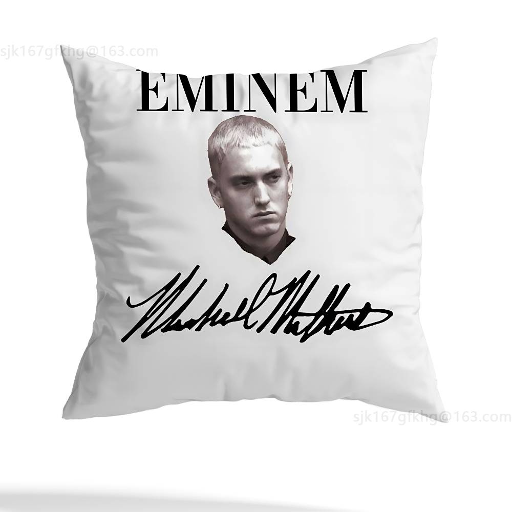 E-Eminem Music Pillow Case Pillow Case Living Room Sofa Cushion Cover Suitable For Home Bedroom Room Decoration