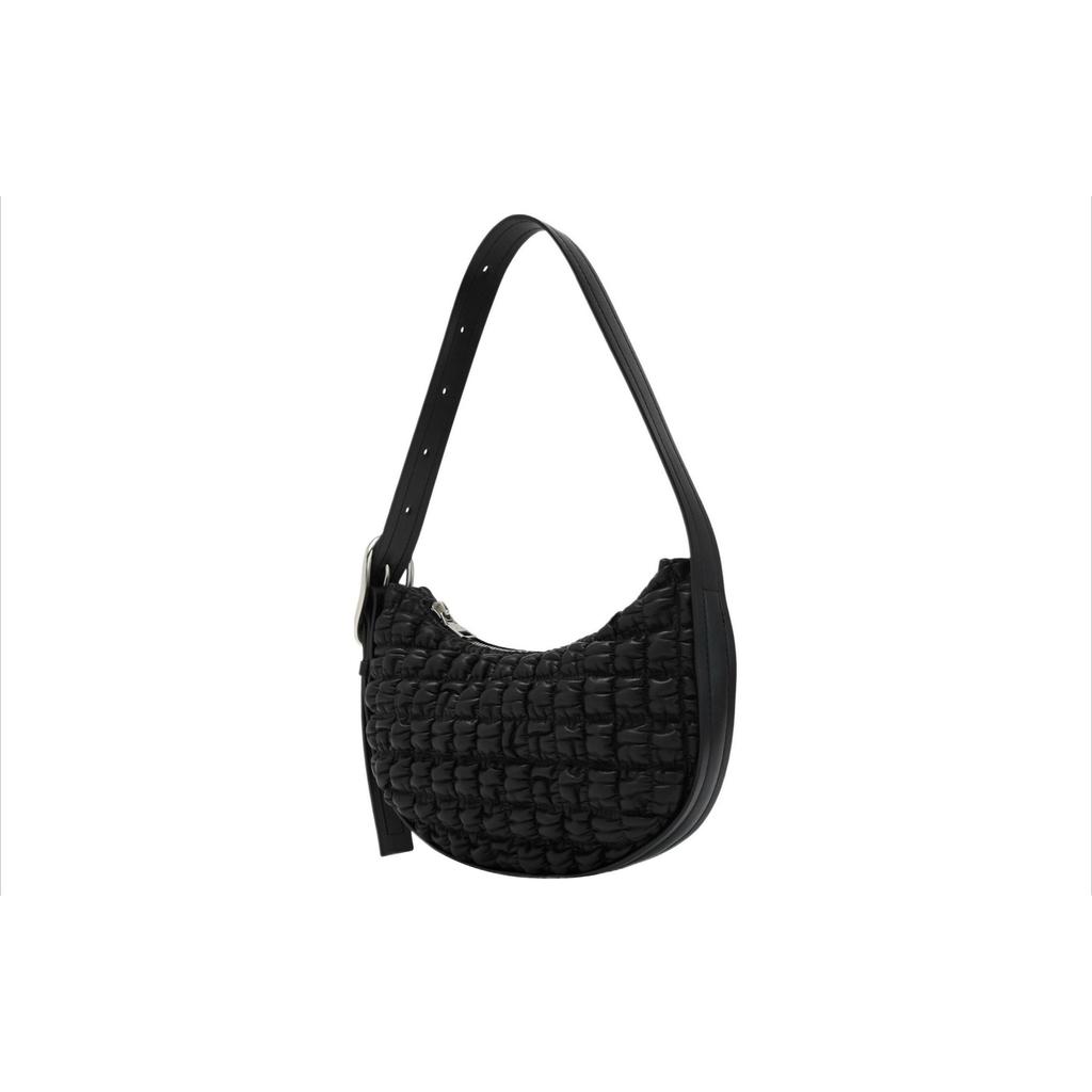 New CALVIN KLEIN PU Crescent Bag Handbag Shoulder Bag Women's Black DH3442-001