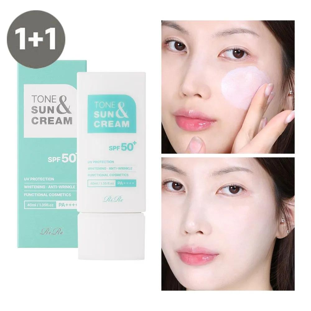 [1+1] RIRE Tone & Sun Cream 40ML - UV & Blue Light Protection / Tone-up Sun Care