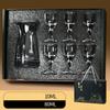 Super Cheap Shot Glasses Set Gift Box European Classic Clear Baijiu Cup Suit 1 Pc Decanter 6 Pc Shot Cup Vodka Liquor Bullet Cup