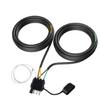 4 Circuit 5 Wire Trailer Wiring Extension 26Ft PVC Nylon Coated Color Wires Simple Plug and Play Setup