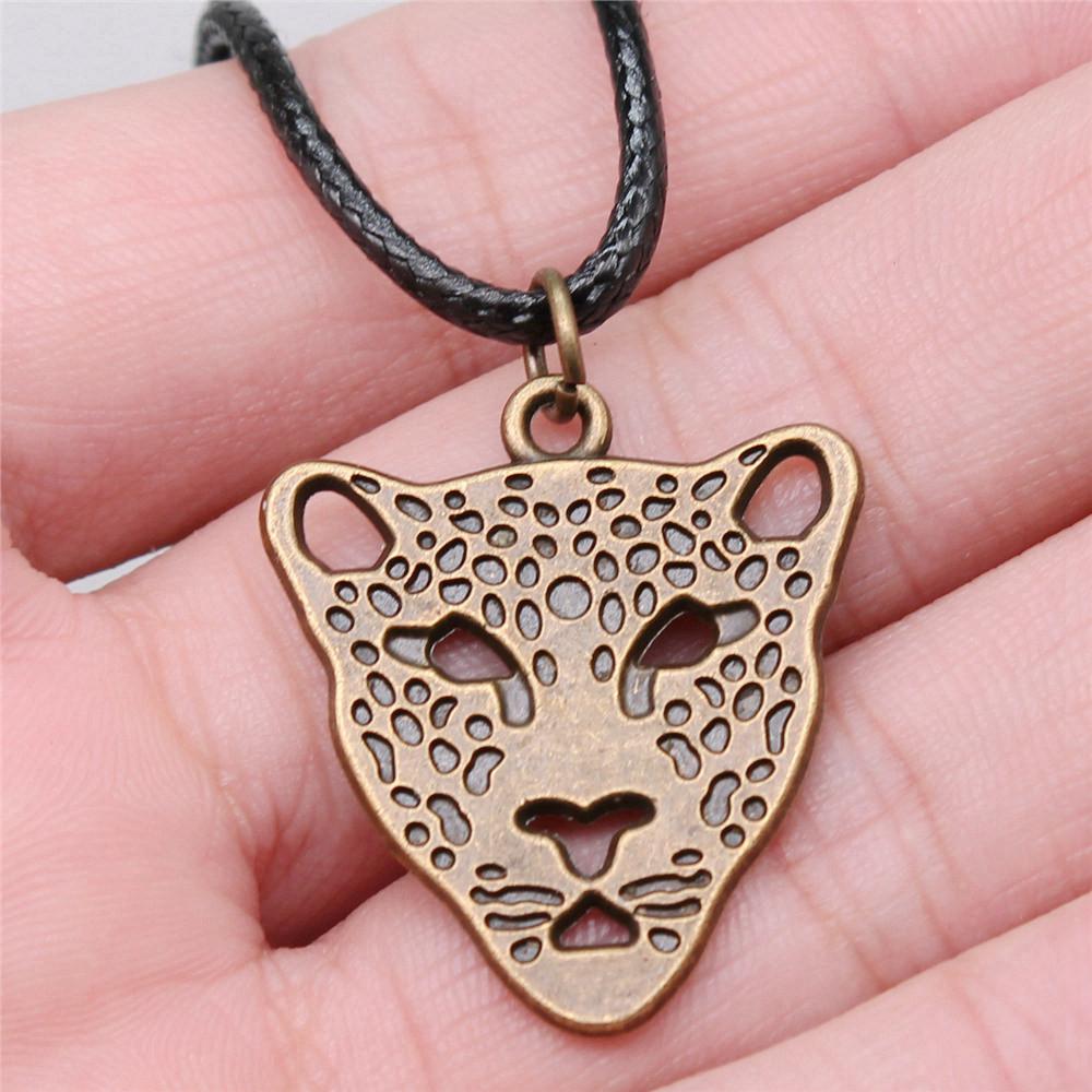 Animal Necklace Leather Chain 45cm Male Jewelry Evening Personalized Decorations
