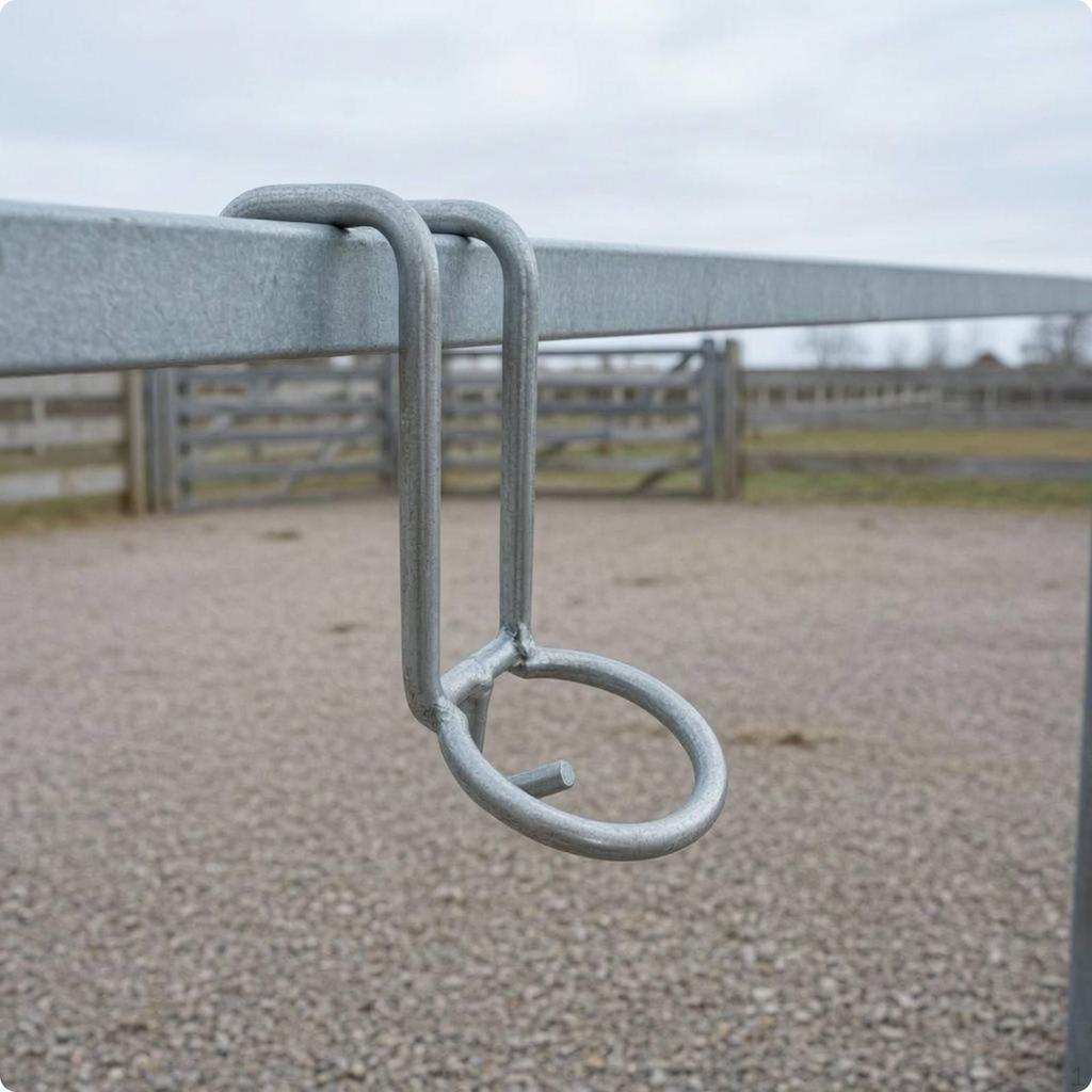 Metallpferd Wassereimer Haken Gebogene Wiege Stall Futteraufhänger Gebogen