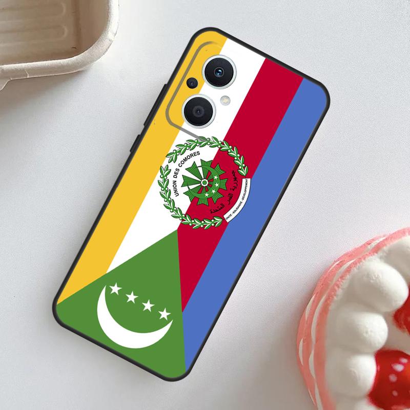 Comoros Flag Case For OPPO Reno 10 Pro 11F 4Z 5Z 8T 4 5 6 7 8 Lite OPPO Find X2 X3 Neo X5 X6 Pro Cover