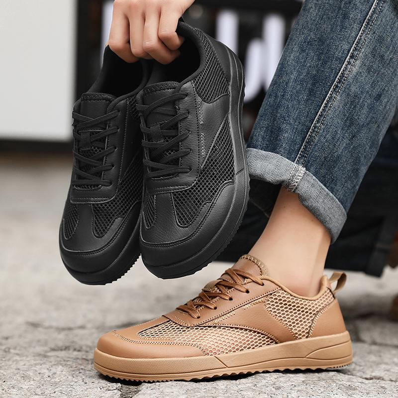 Men's Wide Toe Walking Shoes Lightweight Breathable Men Casual Shoes Outdoor Non-Slip Men's Running Sneakers Fashion Flat Shoes