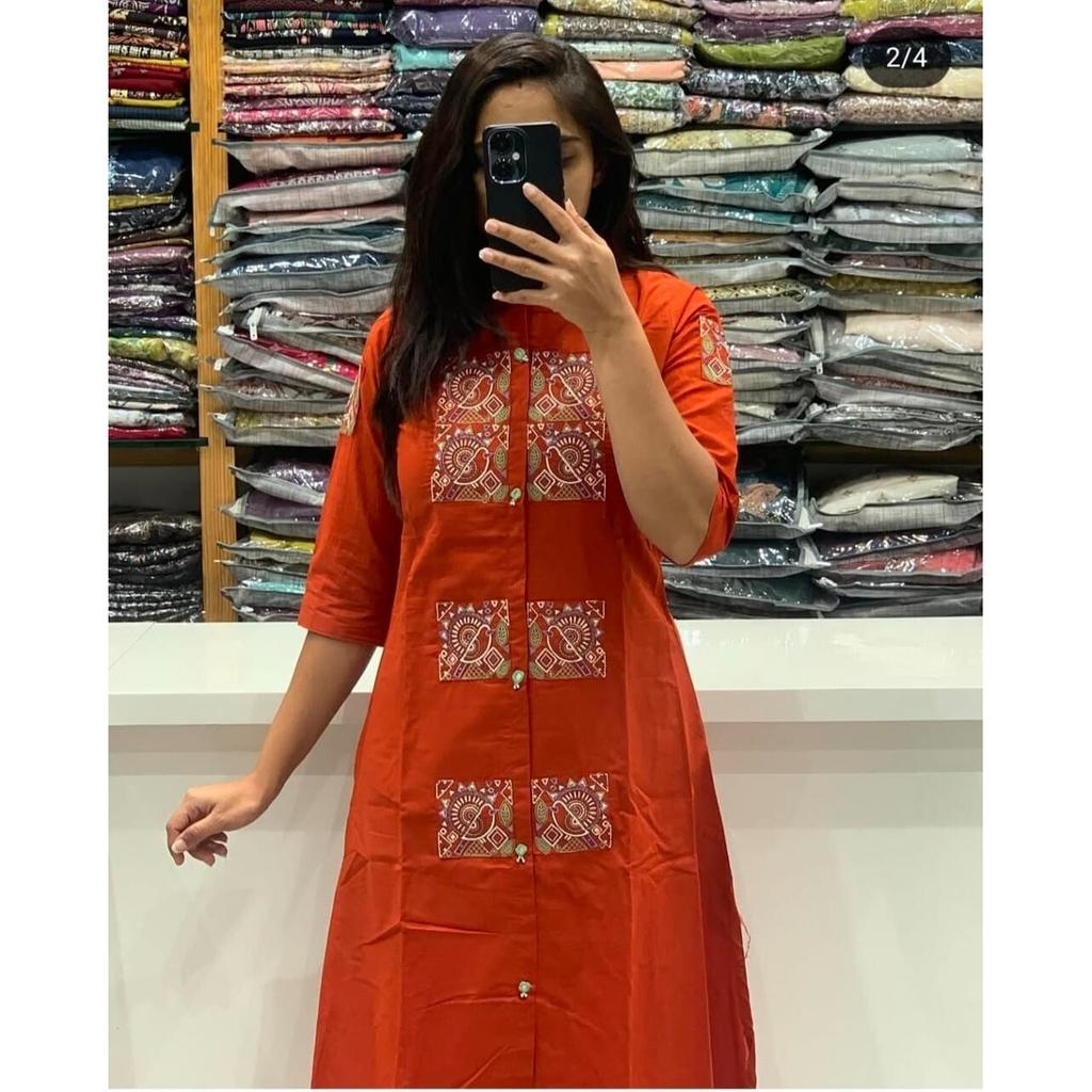 Women Designer Kurta Pant Cord Set Indian Bollywood Top Tunic Cotton Kurti Dress VSO-1734 c