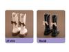 Girls' Fleece-Lined High-Top Long Leather Boots - 2025 Autumn/Winter Collection
