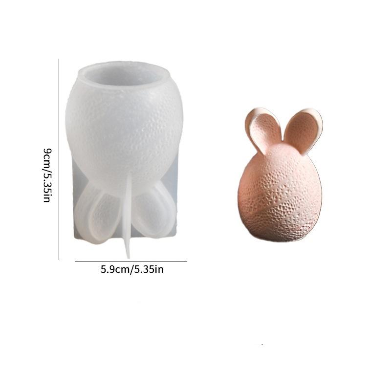 Easter Egg Bunny Silicone Mold DIY Handmade Candle Aromath Soap Plaster Ornaments Tool Resin Craft Casting Molds Home Decor Art