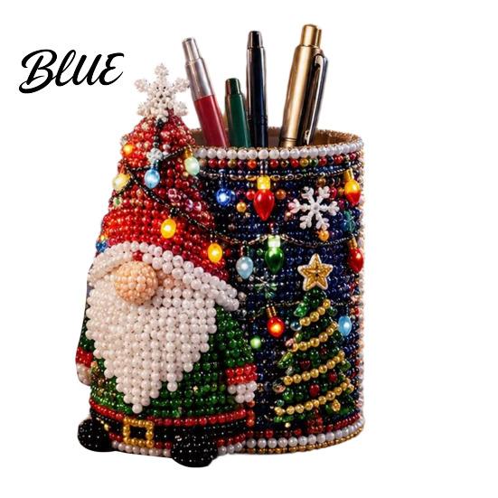 Educational Craft Supplies Bead Embroidery Kit DIY Pen Holder 3D Beaded Tiny Pencil Fine Motor
