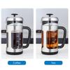 French Press Kávovar Borosilikátové Sklo, Rukojeť s Měkkým Úchopem a Nerezový Filtr, pro Kávu Čaj Vaření