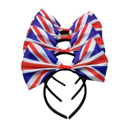 Modisches Design: Haarband mit britischer Flagge, exquisite Verarbeitung, hochwertige Haaraccessoires, Schleife, 100% neu