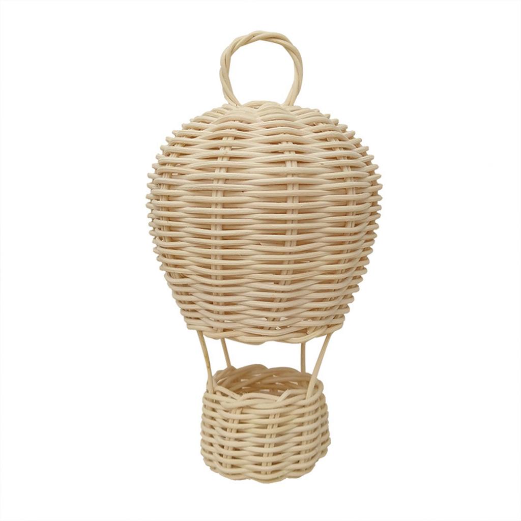 Rattanowy Balon na Gorące Powietrze Ręcznie Tkany Mały Wisiorek Dekoracja Przedszkola